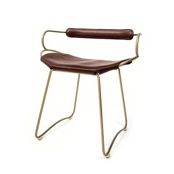 Hug Chair - Customizable & Handcrafted in Cowhide Leather and Steel by Jover+Valls - view 2