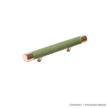 Bilbao M - Exotic Skins & Metal Accents Tailored Cylindrical Pull Handle by Jover+Valls - view 7