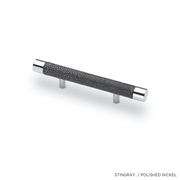 Bilbao M - Exotic Skins & Metal Accents Tailored Cylindrical Pull Handle by Jover+Valls - view 4
