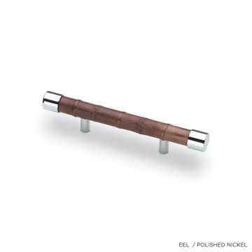 Bilbao M - Exotic Skins & Metal Accents Tailored Cylindrical Pull Handle by Jover+Valls - view 3