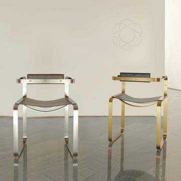 Wanderlust Armchair - Customizable & Handcrafted in Cowhide Leather & Steel by Jover+Valls - view 7