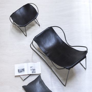 Hug Chaise Longue - Artisanal Design in Cowhide Leathe by Jover+Valls - view 7