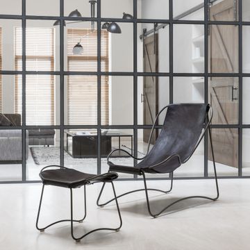 Hug Chaise Longue - Artisanal Design in Cowhide Leathe by Jover+Valls - view 6