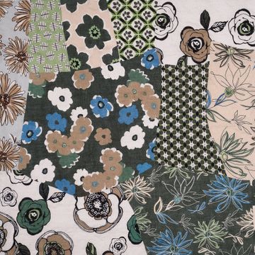 Linen runner with Patchwork print by LA FABBRICA DEL LINO - view 8