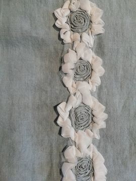 linen pillowcase with peonies by LA FABBRICA DEL LINO - view 4