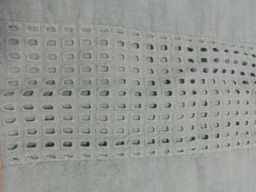 Pillowcase with square embroidery * available while stocks last by LA FABBRICA DEL LINO - view 4