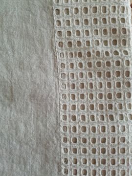 Pillowcase with square embroidery * available while stocks last by LA FABBRICA DEL LINO - view 8