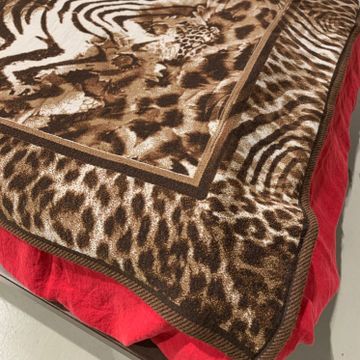 Tobacco Animalier design plaid * while stocks last by LA FABBRICA DEL LINO - view 2