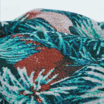 Plaid with pine needle design by LA FABBRICA DEL LINO - view 3