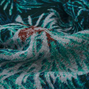 Plaid with pine needle design by LA FABBRICA DEL LINO - view 4