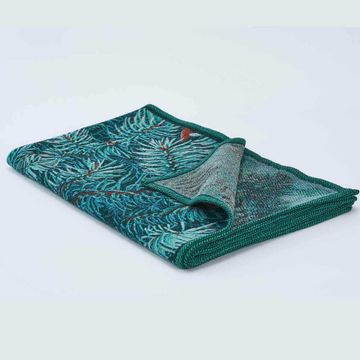 Plaid with pine needle design by LA FABBRICA DEL LINO - view 5