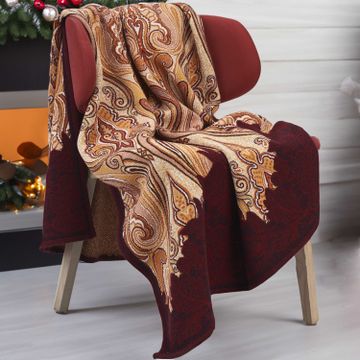 Plaid Persian design by LA FABBRICA DEL LINO - view 2