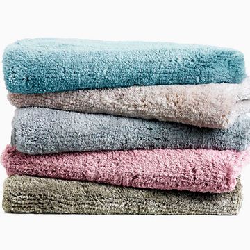 Short pile bathroom rug 70x140 cm by LA FABBRICA DEL LINO - view 2