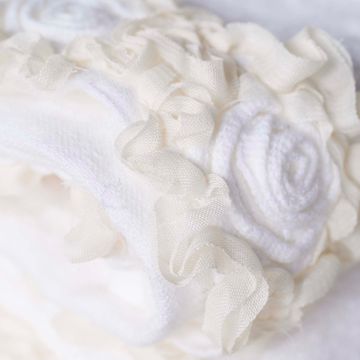 Peony embroidered linen towel set by LA FABBRICA DEL LINO - view 4