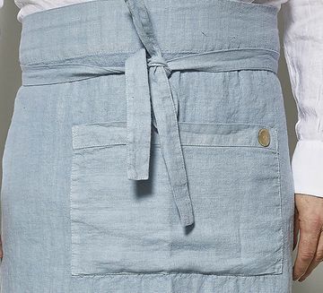 Low-waisted apron by LA FABBRICA DEL LINO - view 2