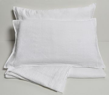 Double bed sheet and pillowcase set by LA FABBRICA DEL LINO - view 7