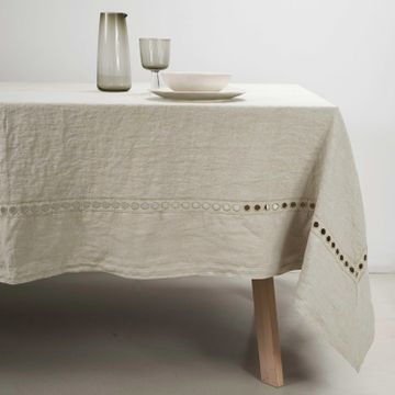 A'jour embroidery tablecloth by LA FABBRICA DEL LINO - view 2