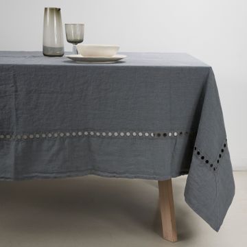 A'jour embroidery tablecloth by LA FABBRICA DEL LINO - view 9