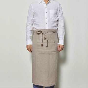 Low-waisted apron by LA FABBRICA DEL LINO - view 9