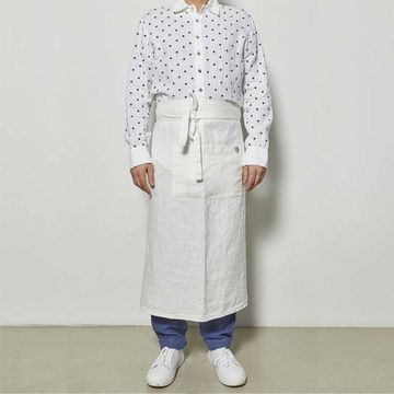 Low-waisted apron by LA FABBRICA DEL LINO - view 4