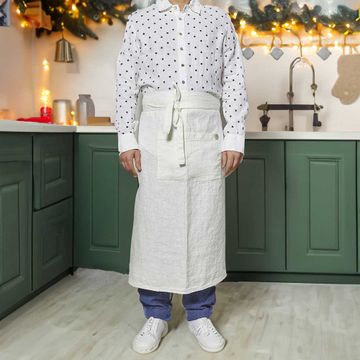 Low-waisted apron by LA FABBRICA DEL LINO - view 3