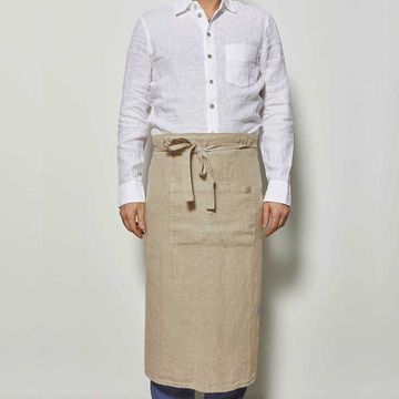 Low-waisted apron by LA FABBRICA DEL LINO - view 6