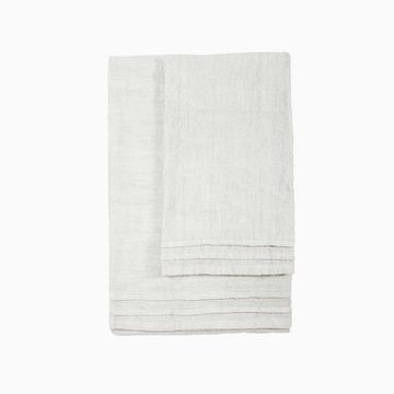 Face and guest towel set Shooting with embroidered letter by LA FABBRICA DEL LINO - view 4