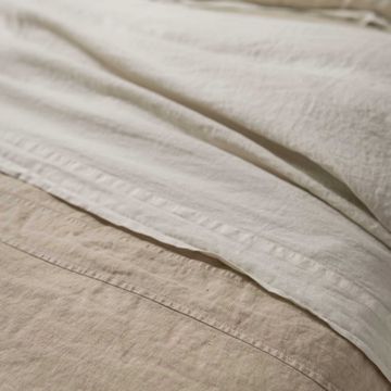 Flat double bed sheet by LA FABBRICA DEL LINO - view 4