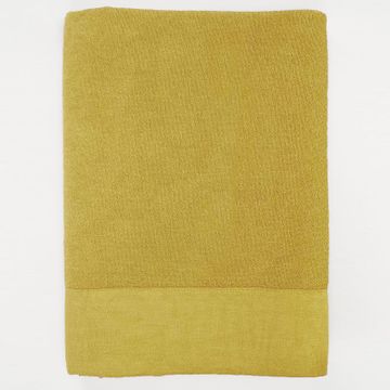Terry shower towel with linen edges * while stocks last by LA FABBRICA DEL LINO - view 8