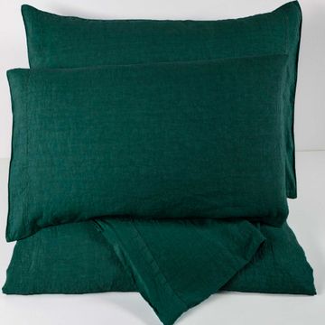 Double bed sheet and pillowcase set by LA FABBRICA DEL LINO - view 2
