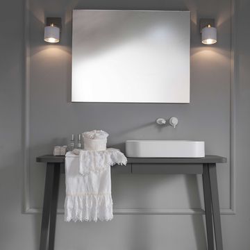 Sangallo linen guest + face towel set by LA FABBRICA DEL LINO - view 2