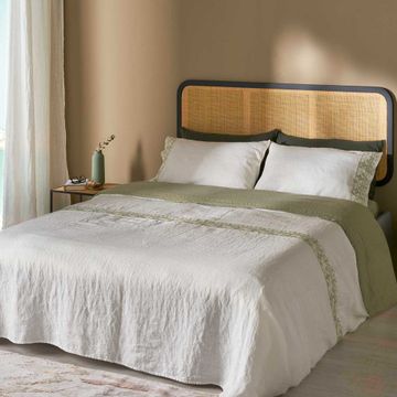 Sheet and pillowcase set with cross stitch embroidery by LA FABBRICA DEL LINO - view 8
