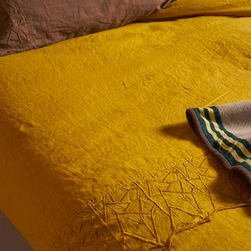 Prisma embroidery duvet cover and pillowcase set, double by LA FABBRICA DEL LINO - view 5