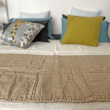 Checked quilt * while stocks last by LA FABBRICA DEL LINO - view 3