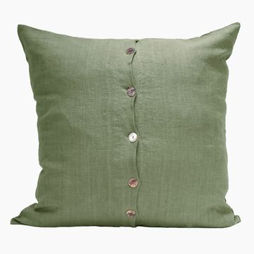 Maxi linen pillowcase with central buttons by LA FABBRICA DEL LINO - view 7