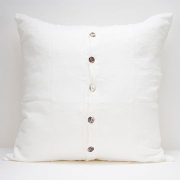Maxi linen pillowcase with central buttons by LA FABBRICA DEL LINO - view 6