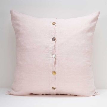 Maxi linen pillowcase with central buttons by LA FABBRICA DEL LINO - view 8