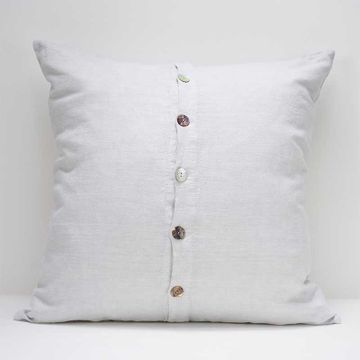 Maxi linen pillowcase with central buttons by LA FABBRICA DEL LINO - view 3