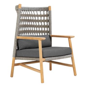 ANATRA TEAK HIGH BACK LOUNGE CHAIR by JANUS et Cie - view 3
