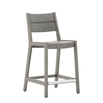 BESSO TEAK/WOVEN COUNTER STOOL by JANUS et Cie - view 2