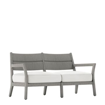 BESSO TEAK/WOVEN SOFA 2 SEAT by JANUS et Cie - view 2