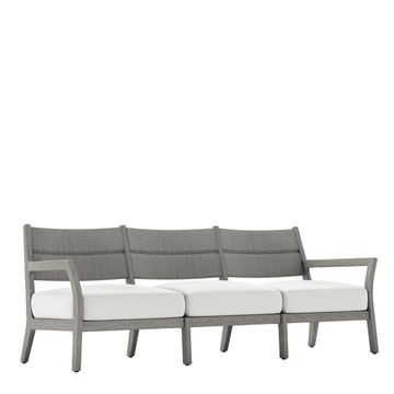 BESSO TEAK/WOVEN SOFA 3 SEAT by JANUS et Cie - view 2