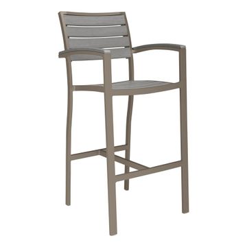 KOKO II JANUSWOOD BARSTOOL WITH ARMS by JANUS et Cie - view 3