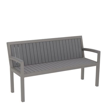 KOKO II JANUSWOOD BENCH WITH ARMS 155 by JANUS et Cie - view 3