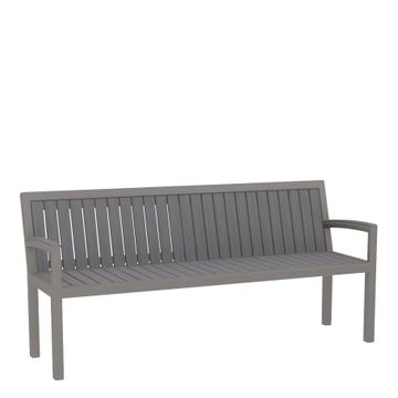 KOKO II JANUSWOOD BENCH WITH ARMS 183 by JANUS et Cie - view 3
