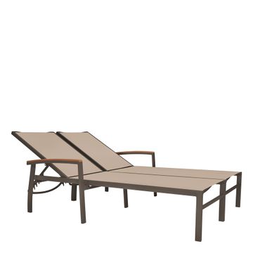 KOKO II MESH DOUBLE CHAISE LOUNGE WITH ARMS by JANUS et Cie - view 2