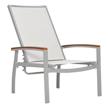 KOKO II STACKABLE MESH RECLINING LOUNGE CHAIR by JANUS et Cie - view 2