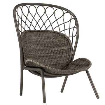 PLUME HIGH BACK LOUNGE CHAIR by JANUS et Cie - view 3