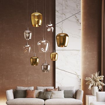 Bilia 230V nude pendant lamp by Zafferano - view 7