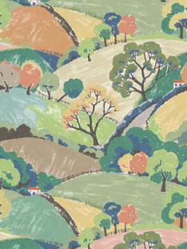 Hills and Trees 9622W by Borastapeter - view 2